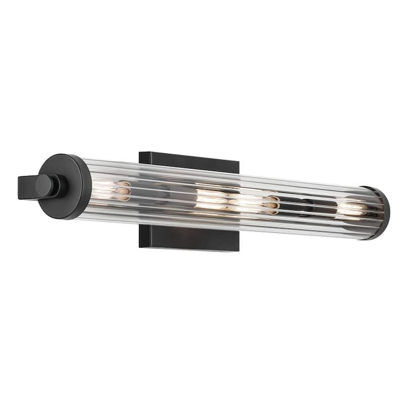 Kichler Lighting Azores 25 in. 4-Light Bathroom Vanity Light - Black - 25 in
