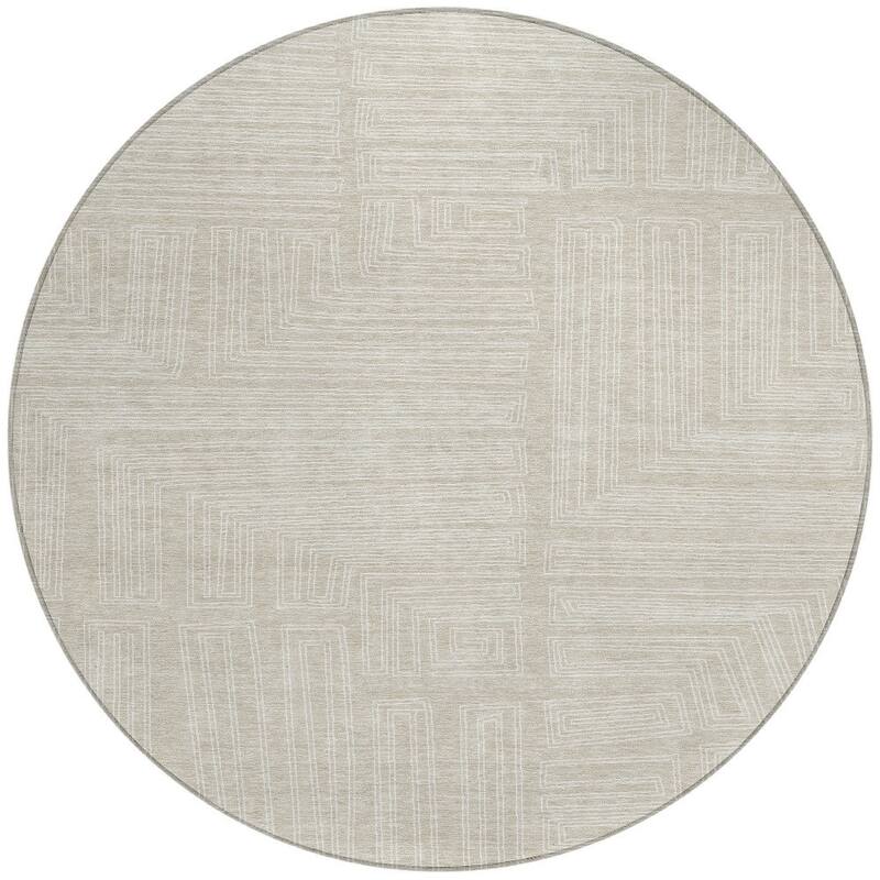 HomeRoots Geometric Transitional Rectangle Outdoor Rug
