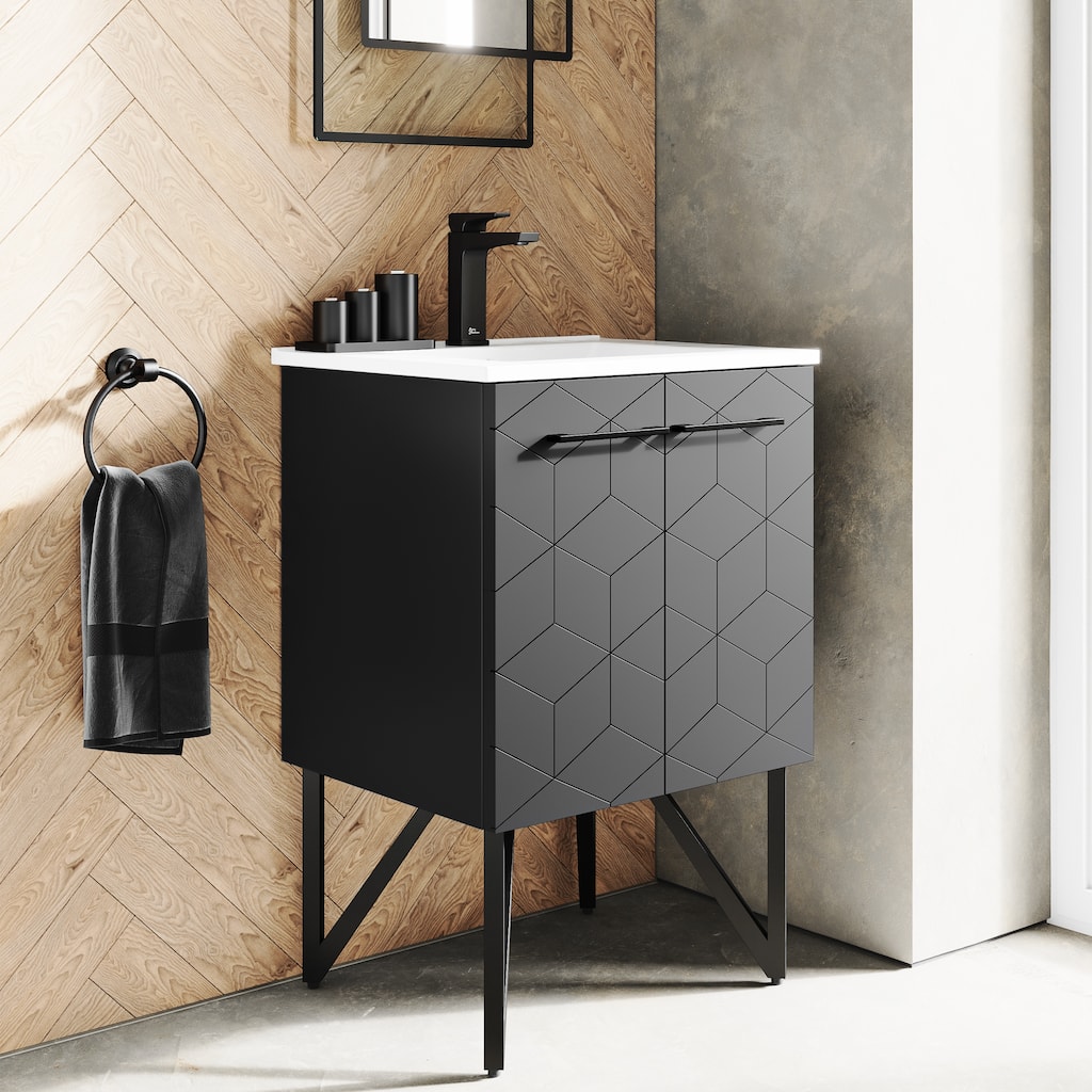 Annecy 24" Bathroom Vanity in Phantom Black