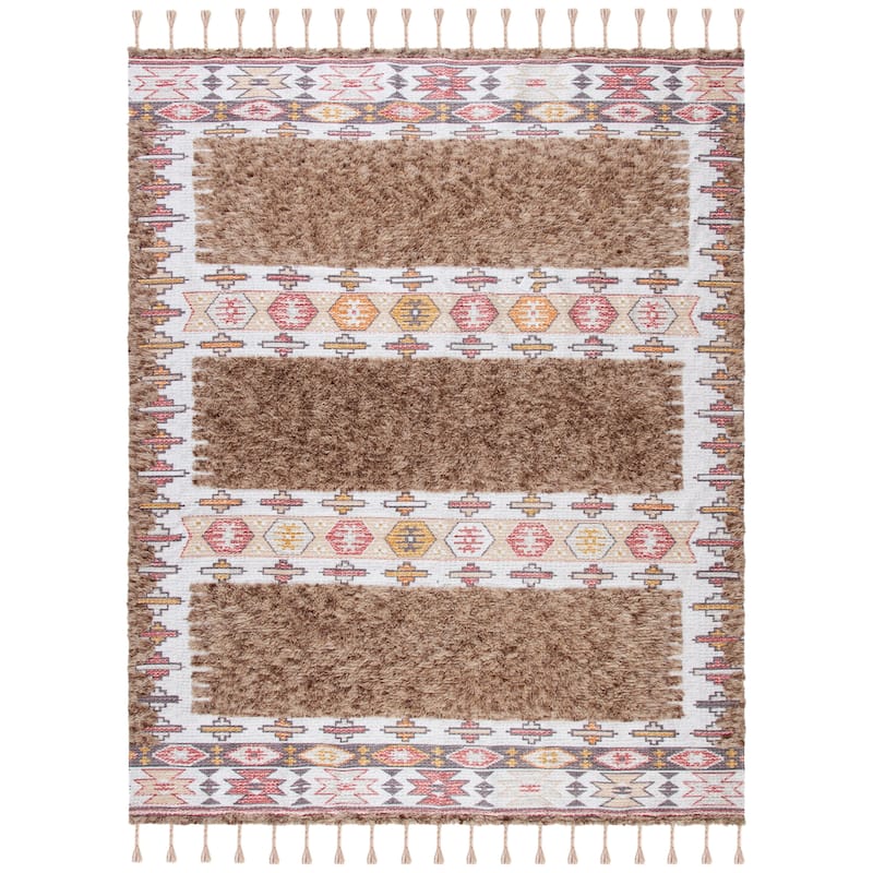 SAFAVIEH Saffron Margarita Southwestern Tribal Wool Rug
