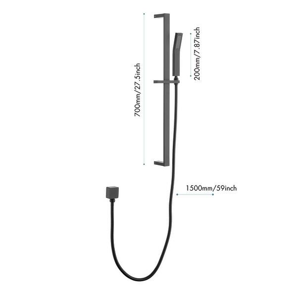 EcoPerformance Handheld Shower with Slide Bar and Hose Bed Bath