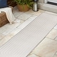 preview thumbnail 21 of 24, JONATHAN Y Anders High-Low Modern Scandinavian Arch Stripe Monotone Ivory Indoor/Outdoor Rug