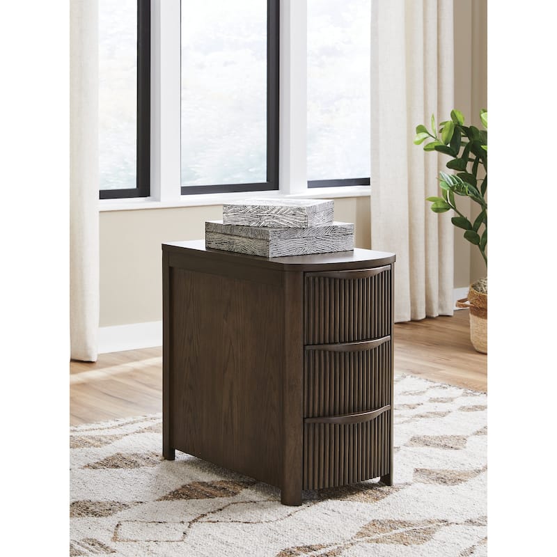 Signature Design by Ashley Camdill Chairside End Table - 14" W x 25" D x 23" H - Black