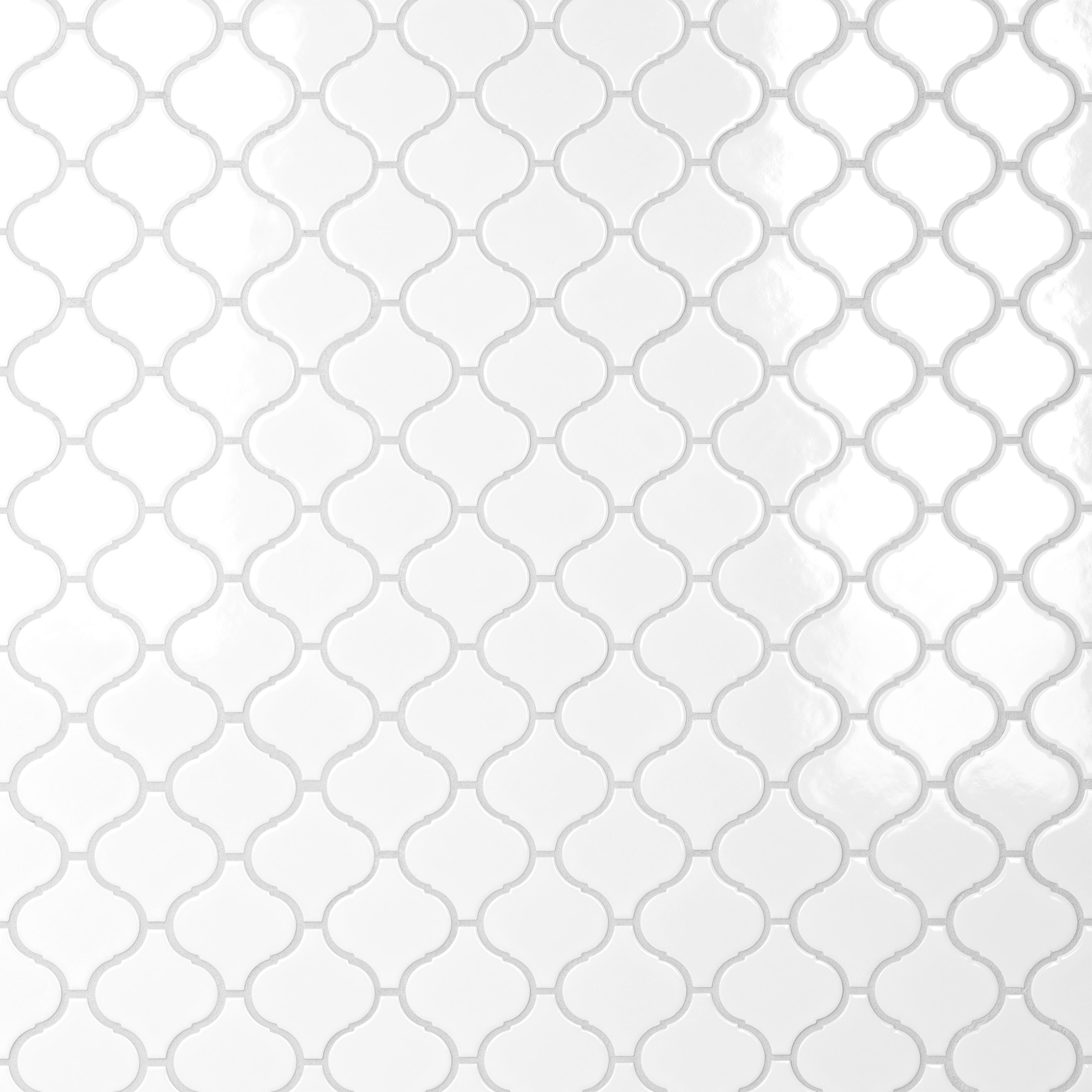 Merola tile metro lantern glossy white 9 1 2 x 10 3 4 porcelain floor