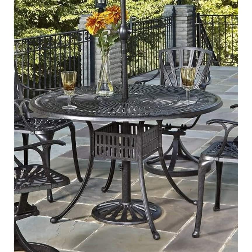 Homestyles Grenada Charcoal Aluminum Outdoor Dining Table