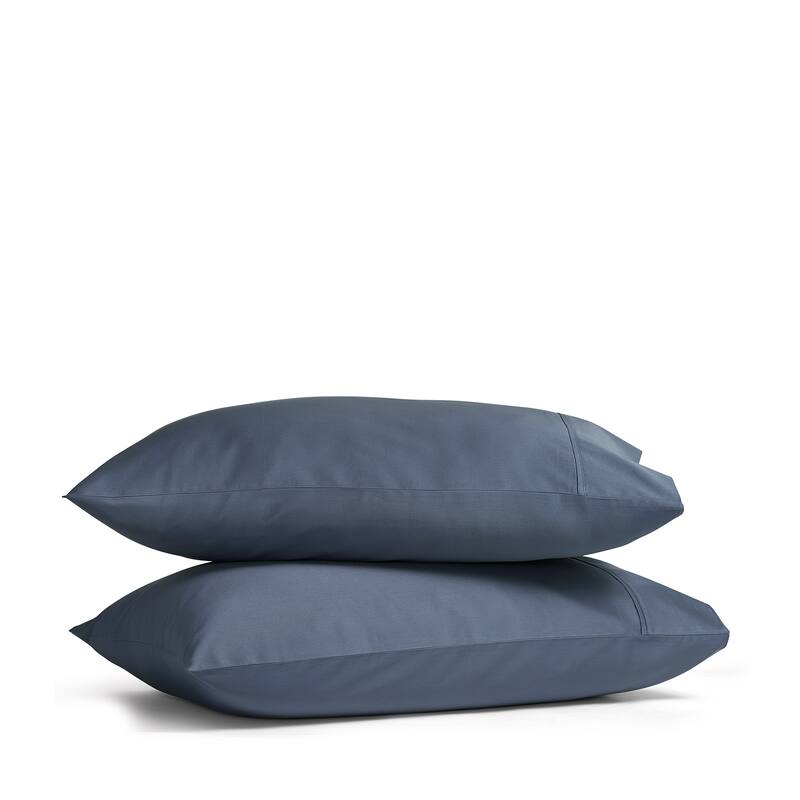 J. Queen Premier Sateen Pillow Case Pair - King - Atlantic Blue