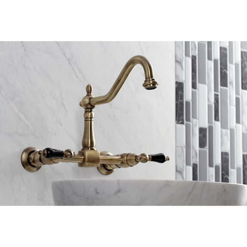 Kingston Brass Duchess 1.8 GPM Wall Mounted Bridge Kitchen Faucet