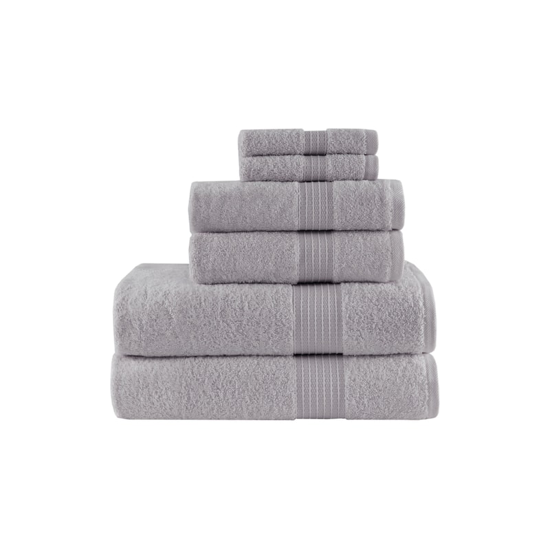 Madison Park Organic 6 Piece Cotton Towel Set