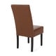 preview thumbnail 26 of 30, Pertica Upholstered T-Stitch Dining Chairs (Set of 2) by Christopher Knight Home