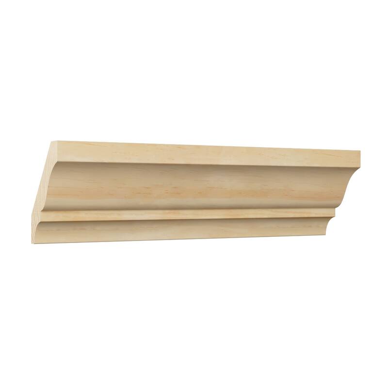WM52: 2-1/4-in H x 1-2/3-in P x 2-3/4-in F x 96-in L Americraft Solid Hardwood Stain Grade Crown Moulding