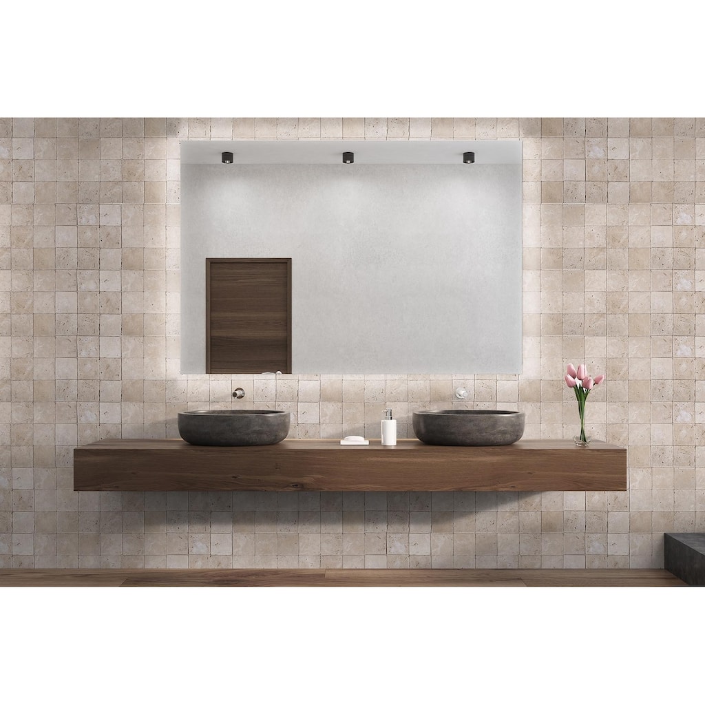 Ivory Travertine 6" x 6" Tumbled Tile