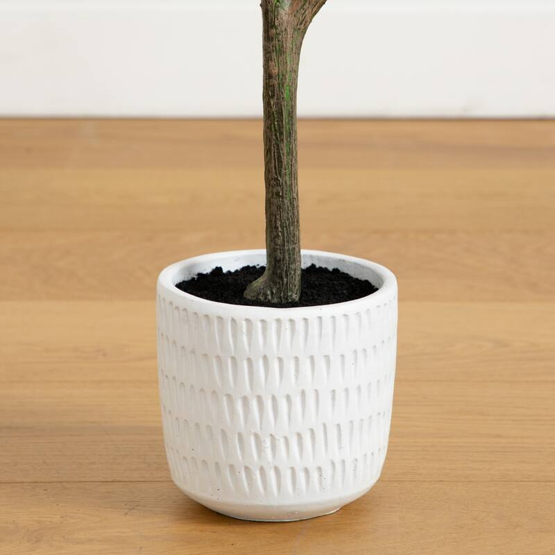 Birch Potted Artificial Tree - 4' - Yellow and White