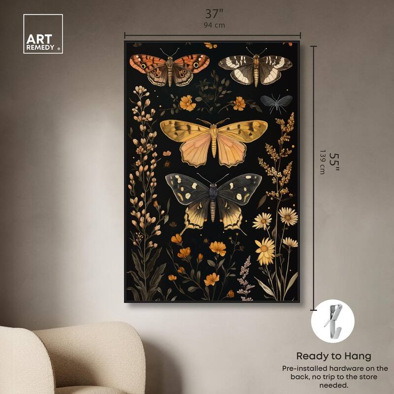 Winged Visitors II Canvas by Art Remedy