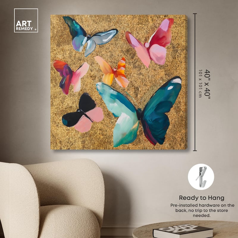 Spectrum of Wings Canvas by Art Remedy, Gallery Wrapped