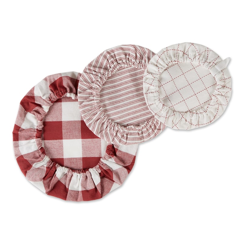 DII Asst Stone Farmhouse Woven Dish Cover (Set of 3)