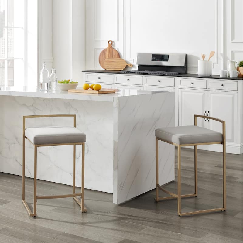 Crosley Harlowe 2Pc Counter Stool Set - 18.75"d x 17.5"W x 28"h