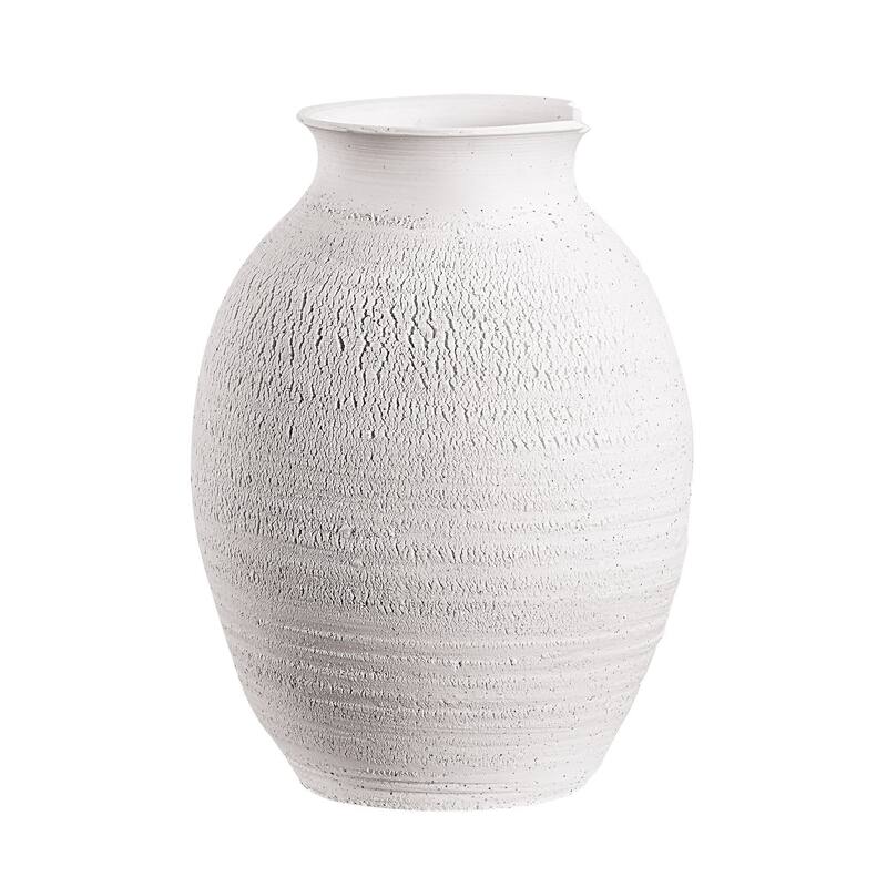 Renwil Zeb Ceramic Vase, Matte White