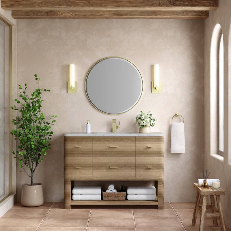 James Martin Vanities D704-V48-3VSL Lucian 48" Free Standing Single