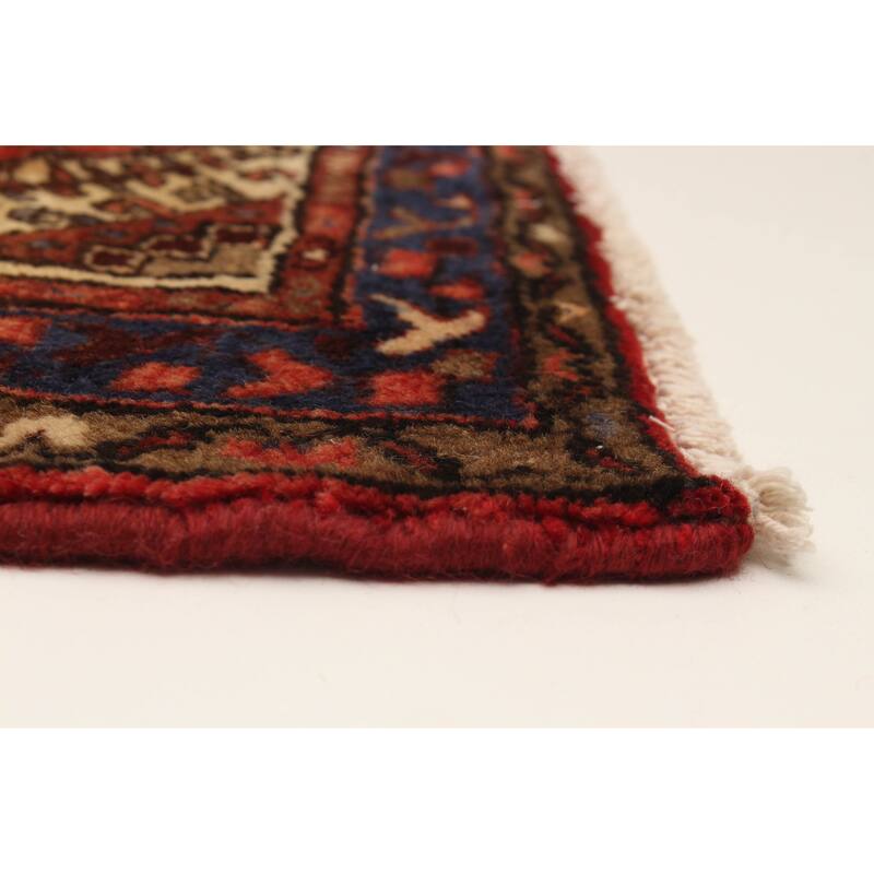 ECARPETGALLERY Hand-knotted Andelz Red Wool Rug - 3'1 x 9'1