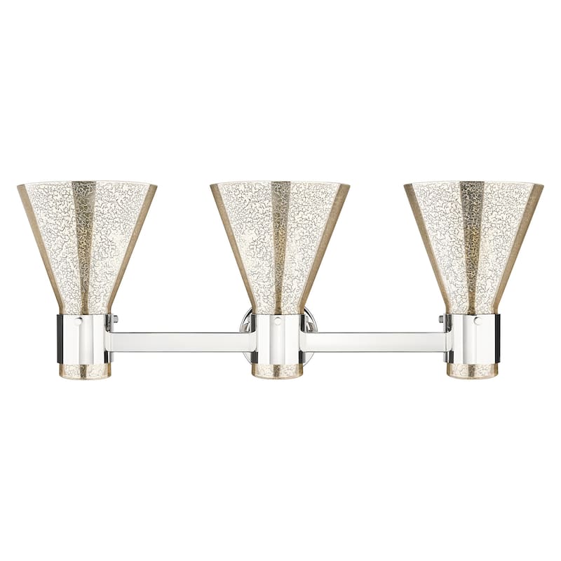 Innovations Lighting 464-3W-G464C-7ME Lawton Cone 3 Light 24" Wide
