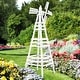 preview thumbnail 11 of 11, 6FT Wood Windmill Backyard Garden Decoration Weathervane
