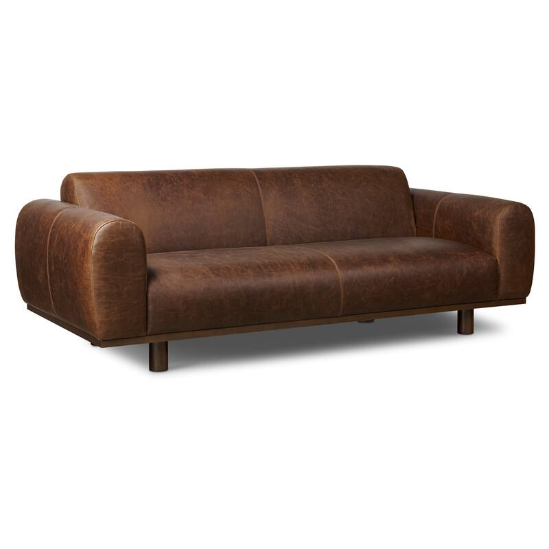 Poly and Bark Brescia Sofa in Chocolate Brown