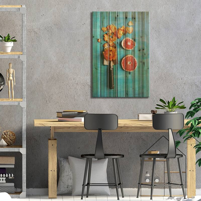 She Made Her Own Sunshine Print On Wood by Olivia Joy StClaire - Multi-Color