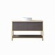 preview thumbnail 2 of 9, Murcia 48" Single Vanity in Suleiman Oak with Stone Countertop