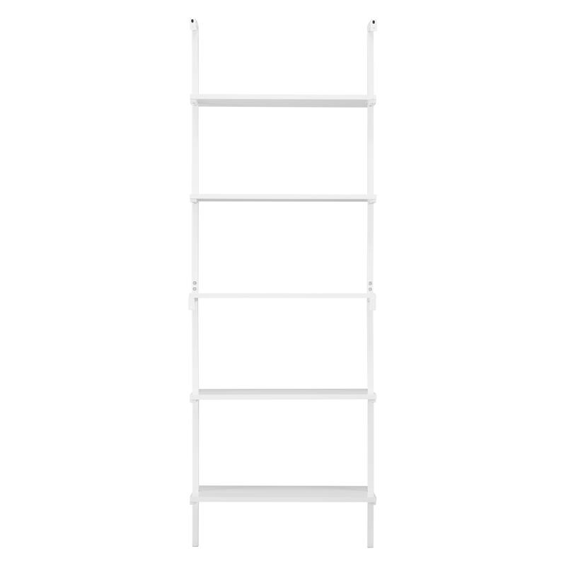 Danya B. Everett 5-Tier Open Display Stand Wall Mount Modern Metal Frame Ladder Shelf