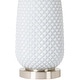 preview thumbnail 5 of 11, Edger Painted Glass Textured Table Lamp - 26"H x 14"W x 14"D