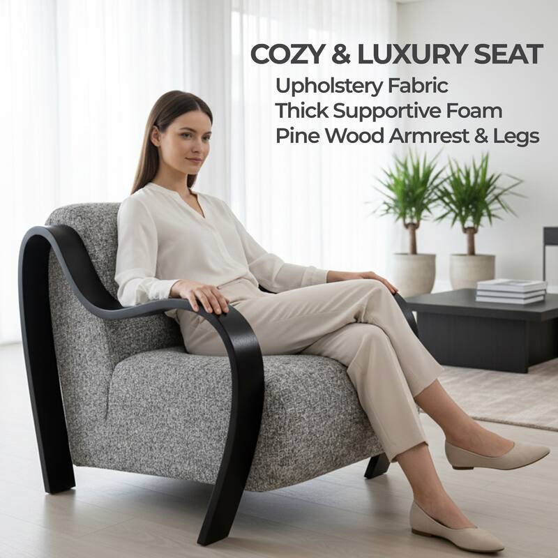 Aria Home Curva Luxe Accent Chair Stylish and comfortable Modern Seating