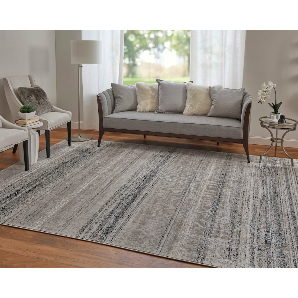 Grand Bazaar Adana Machine Made Distressed Transitional Area Rug