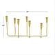 preview thumbnail 17 of 15, CosmoLiving by Cosmopolitan Gold Metal Long Tapered 7 Holder Decorative Candelabra