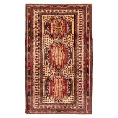 Teimani Brown Rug 2'9" x 4'8" - 2'9 x 4'8