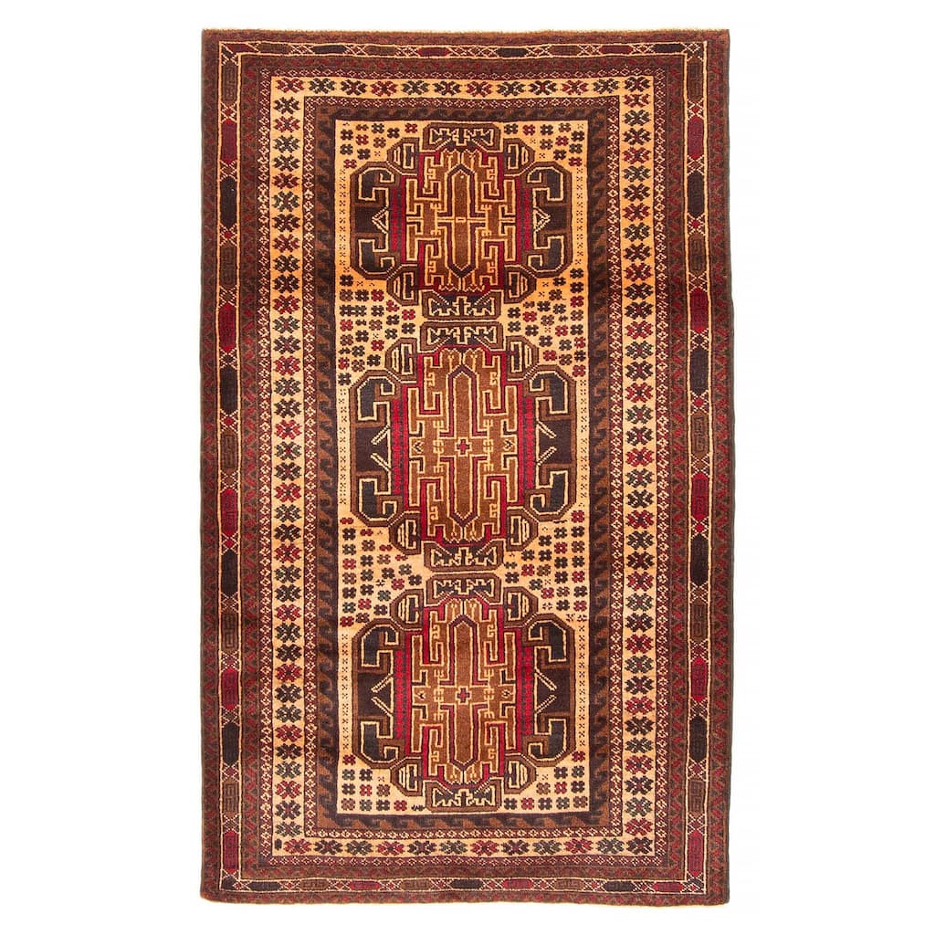 Teimani Brown Rug 2'9" x 4'8" - 2'9 x 4'8