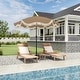 preview thumbnail 44 of 49, Clihome 9 Ft. Bohemian Fringed Patio Market Umbrella