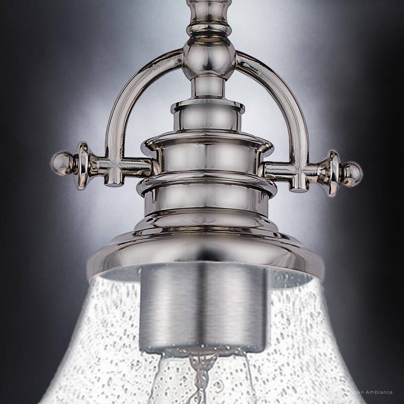Luxury Traditional Ceiling, 10.5"H x 8"W, with Classic Style, Brushed Nickel, by Urban Ambiance - 10.50"H x 8.00"W x 8.00"Dep