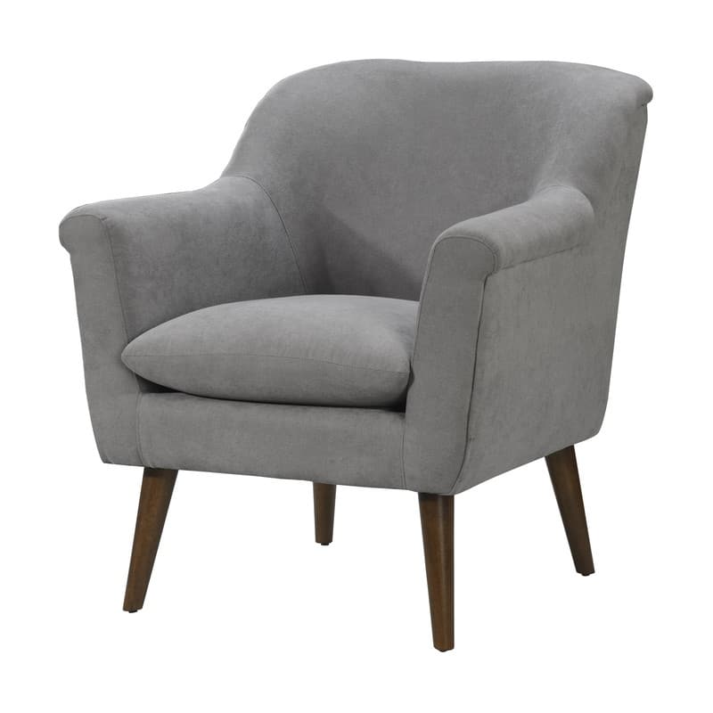 Mid-Century Modern Style 31.5" Steel Woven Fabric Oversized Armchair
