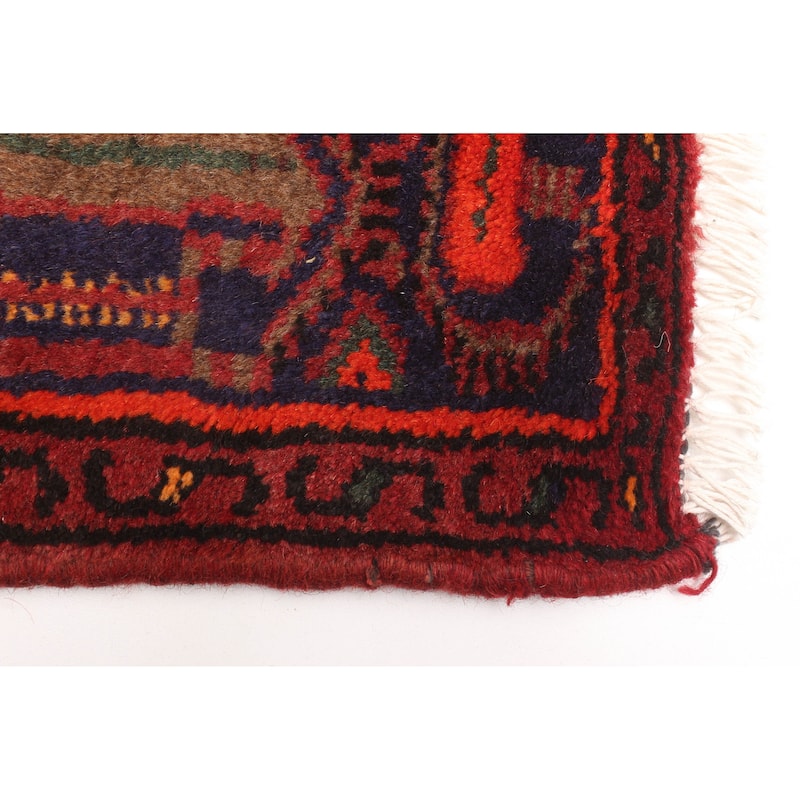 ECARPETGALLERY Hand-knotted Andelz Red Wool Rug - 4'3 x 6'8