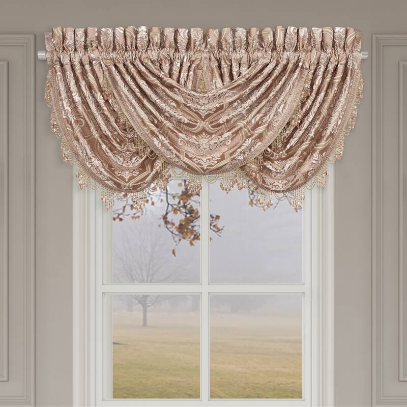 Rosewater Window Waterfall Valance