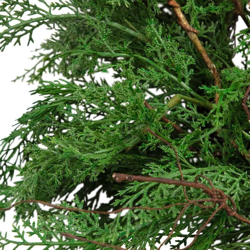 Pine Cones and Cedar Artificial Christmas Wreath - 26" - Unlit