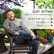 preview thumbnail 6 of 15, Outsunny Set of 2 Outdoor Glider Chairs, Porch & Patio Rockers for Deck with PE Rattan Seats, Steel Frames