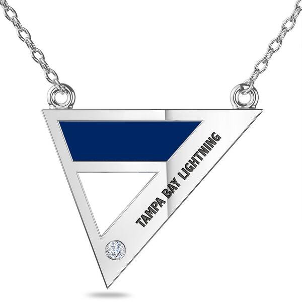 Shop Tampa Bay Lightning Engraved Sterling Silver Diamond Triple