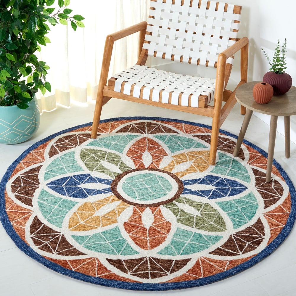 SAFAVIEH Handmade Novelty Edit Novelty Wool Rug