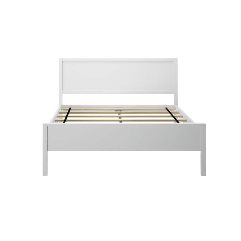 Plank and Beam Full-Size Bed with Panel Headboard