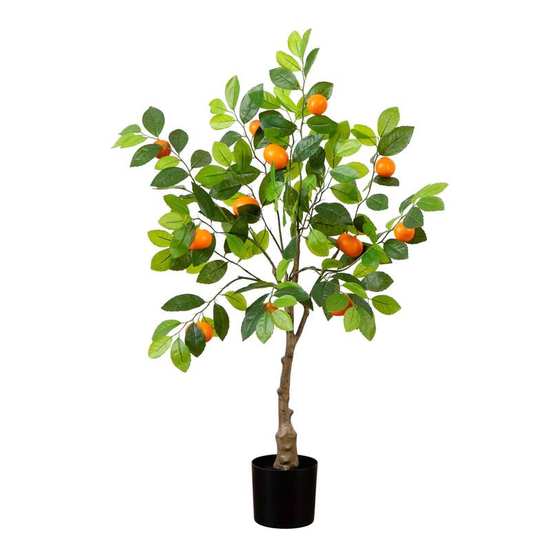 3' Artificial Tangerine Tree - Green