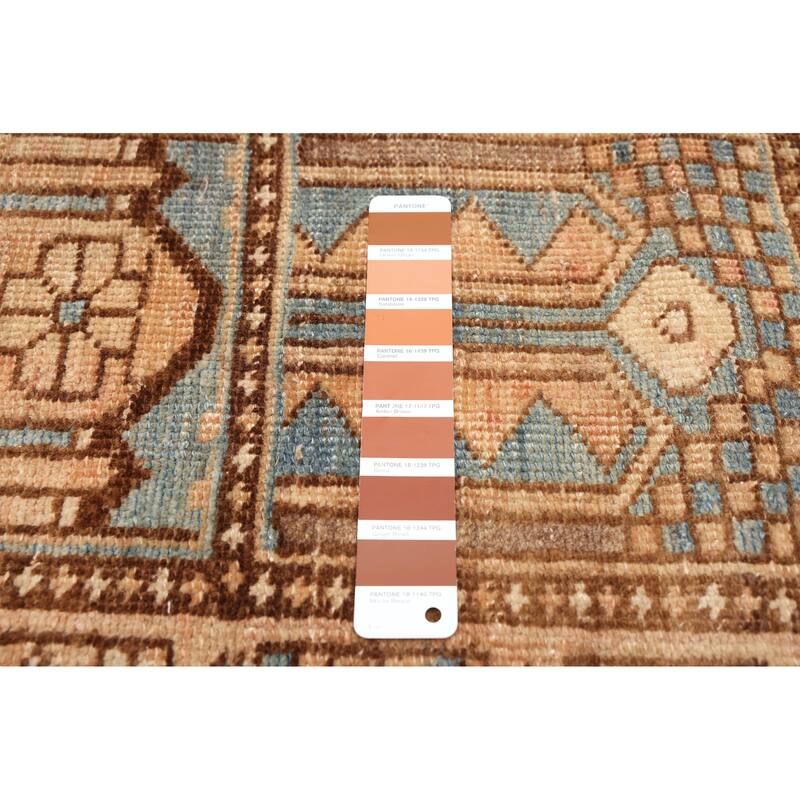 ECARPETGALLERY Hand-knotted Antalya Vintage Copper Wool Rug - 6'8 x 10'0