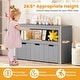 preview thumbnail 22 of 42, Costway Storage Cabinet 3 Drawer Chest w/Wheels Large Storage Cube - See Details