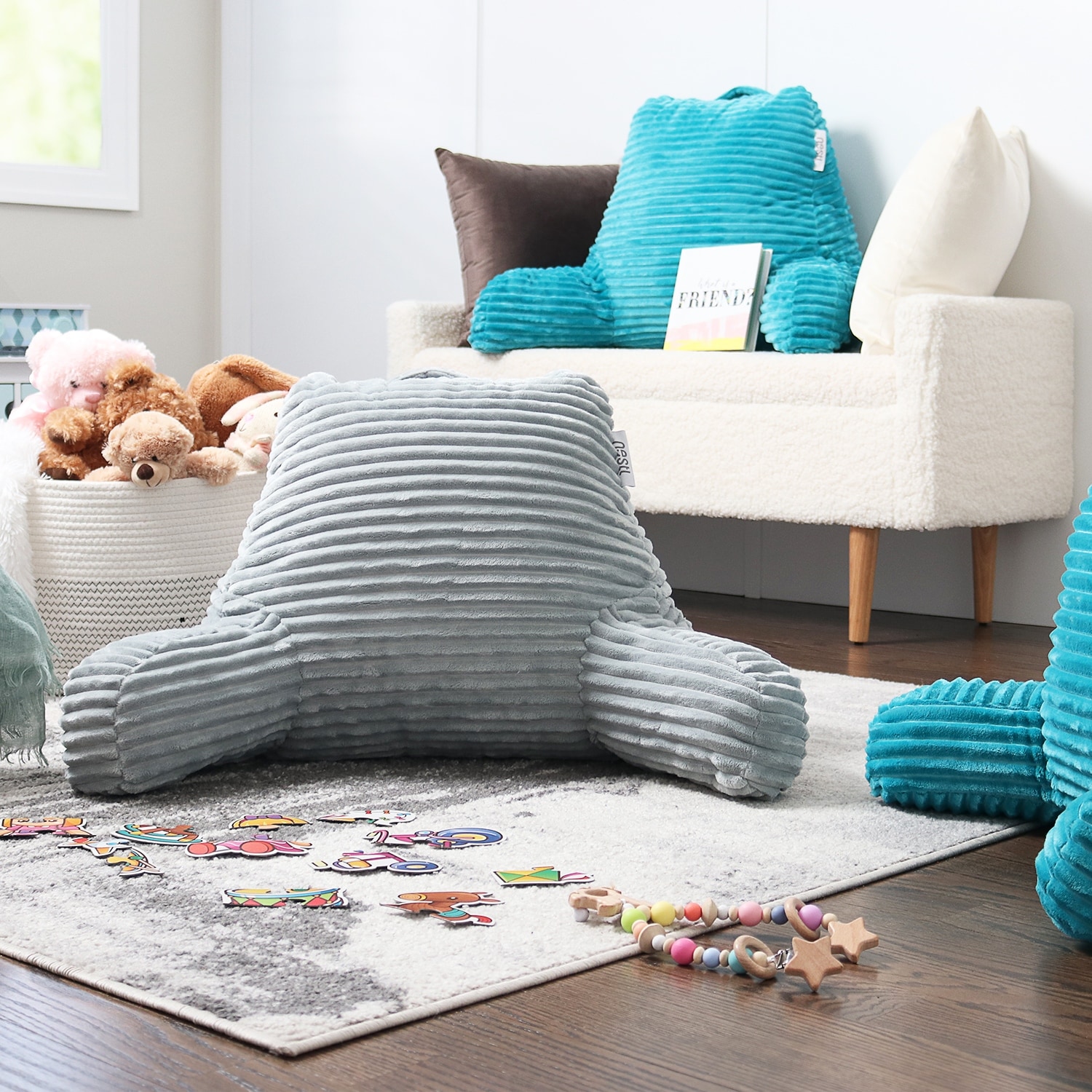 Bed bath and beyond bed pillow with arms deals