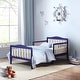 preview thumbnail 1 of 4, Twain Toddler Bed Blue/Natural suitable for kids'bedroom Blue
